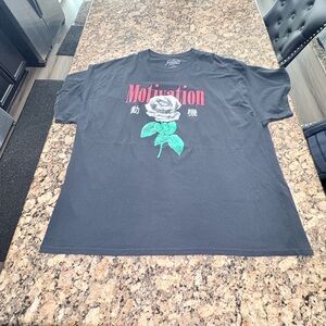 Motivation Black Graphic T-Shirt